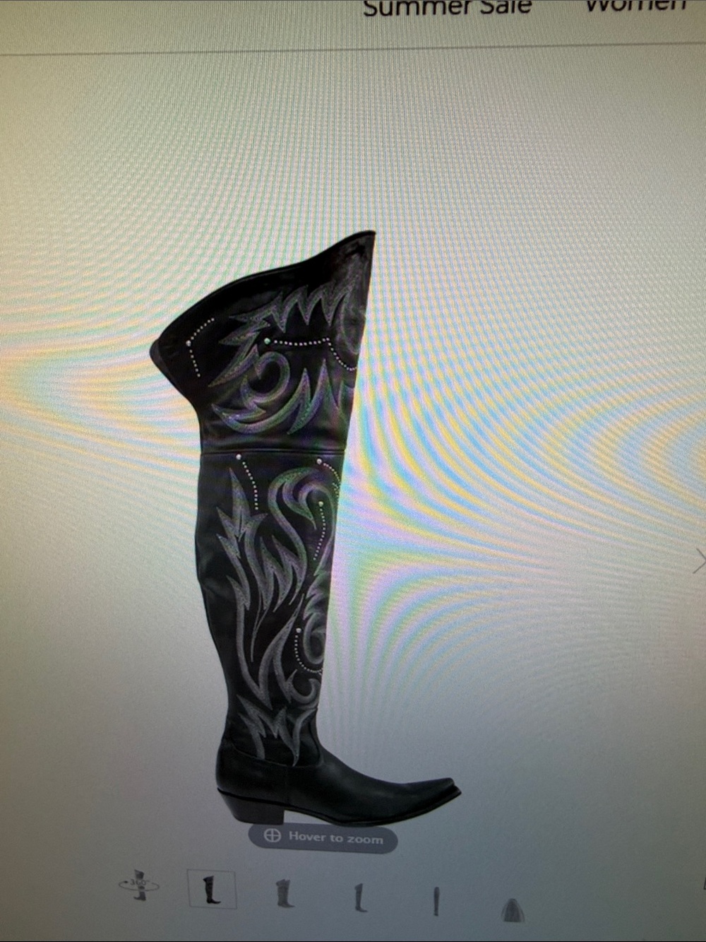 Old Gringo Black Over-the-Knee La Patrona boots. NIB